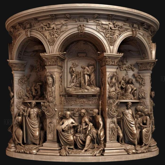 stl Baptistery 2 3d stl модель для ЧПУ